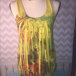 Miele Yellow tattoo print shirt
